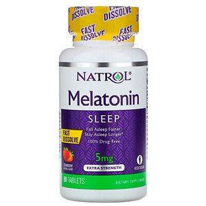 Melatonina Fast Dissolve 5mg 90 Tabletes - Natrol