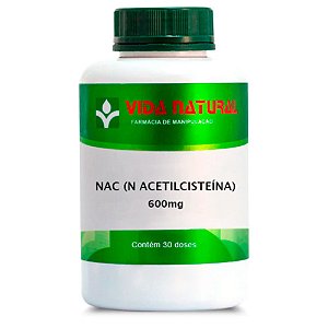 NAC (N Acetil Cisteína) 600mg 30 Cápsulas - Vida Natural