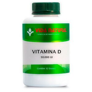 Vitamina D 50.000UI 12 Cápsulas - Vida Natural