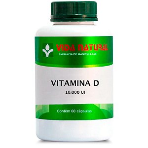 Vitamina D 10.000UI 60 Cápsulas - Vida Natural