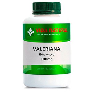 Valeriana 100mg 120 Cápsulas - Vida Natural