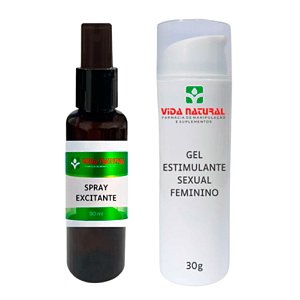 Spray Excitante Feminino + Gel Estimulante Sexual Feminino