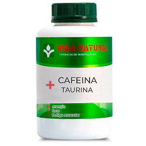 Cafeína 210mg + Taurina 500mg - Vida Natural