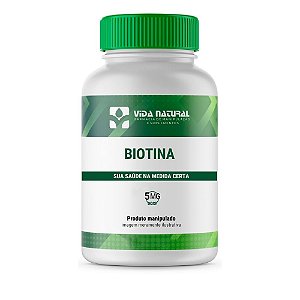 Biotina 5mg - Vida Natural