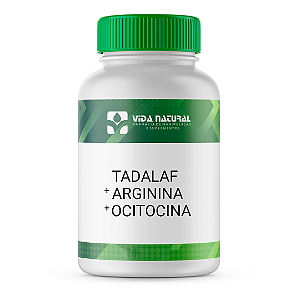 Tadalaf + Ocitocina 10ui + Arginina 500mg - Vida Natural