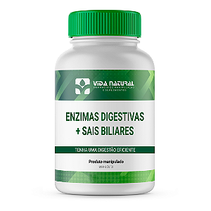 Enzimas Digestivas + Sais Biliares - Digestão Eficiente