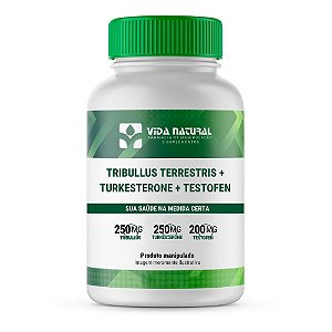 Tribullus + Turkesterone + Testofen - Aumente o nível de testosterona