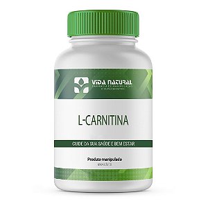 L-Carnitina- 1000mg - 120caps - Transforma Gordura em Energia