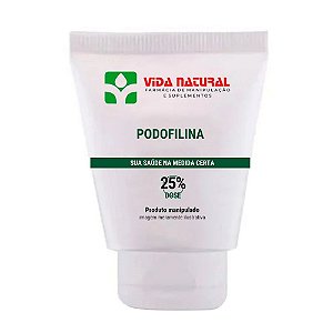 Podofilina 25% base creme 15gr - Removedor de Verugas