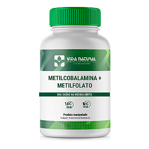 Metilcobalamina 1mg+ Metilfolato 1mg-  saúde cognitiva - Vida Natural