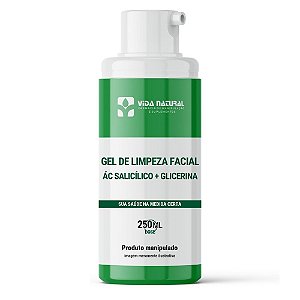 Gel de Limpeza Facial Ácido. salicílico 2% + Glicerina 5%