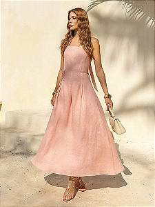 VESTIDO FRENTE ÚNICA LINHO LEANDRA