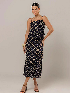 VESTIDO MIDI BORDADO