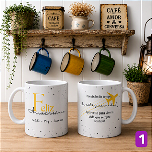 Caneca O Tempo Voa