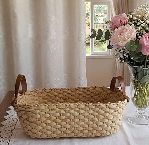 Cesta Palha Oval G