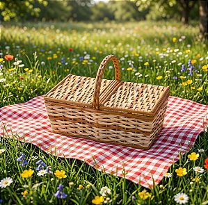 Cesta Vime Piquenique G