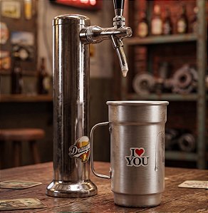 Caneco de chope 750ml alumínio