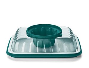 Tupperware Mágica Retangular Grande 2,5 litros Verde