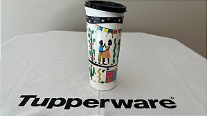 Copo com tampa 470 ml  Linha Arraial