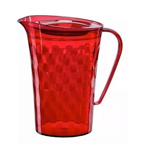 Jarra Prisma Tupperware 2l cor vermelha - Policarbonato