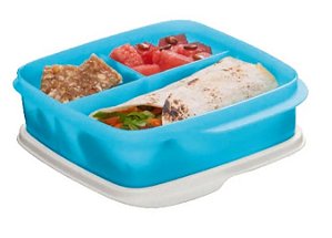 Tupperware Basic Line com Divisórias Azul 550ml