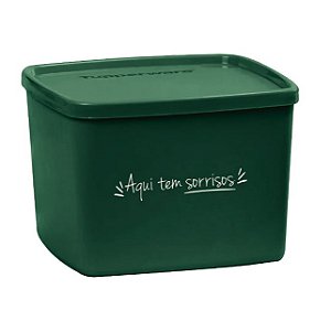 Tupperware Jeitoso 800ml Aqui Tem Sorrisos Verde