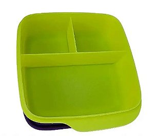 Tupperware Basic Line com Divisórias verde limão/Preta  550ml