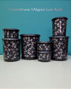 Conjunto Instantâneas Tupperware 7 peças Linha Luar Rose