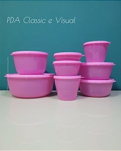 Conjunto Tigelas Classic e Visual Tupperware 8 peças linha Refrigerador