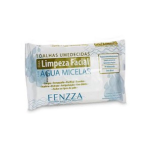Lenço demaquilante com água micelar - Fenzza
