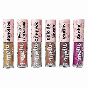 Lip Gloss com glitter  - Melu