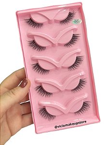 Cílios Postiços 5 pares Fox Eyes - SL07