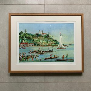 Carybé - gravura em giclée 50x70cm - "Igreja St Antônio da Barra"
