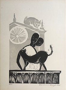 Emanoel Araujo - xilogravura 39x28cm