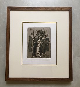 Jenner Augusto - gravura 20x15cm - Coroinhas
