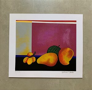 Aldemir Martins - serigrafia 37x46cm - Frutas