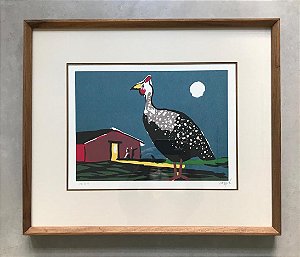 Carybé - serigrafia 35x50cm - Galinha D'Angola