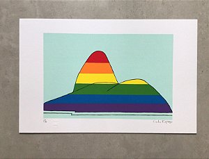 Carlos Furtado - serigrafia 32x50cm - Pão de Açúcar Arco-íris "Rio de Janeiro"