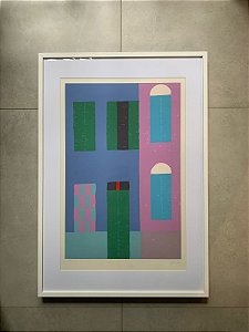 Alfredo Volpi - serigrafia 96x66cm - "Fachada"