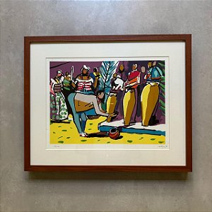 Carybé - serigrafia 35x50cm - 'Candomblé'