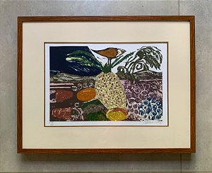 Calasans Neto - serigrafia 50x70cm - Itaparica / Pássaro