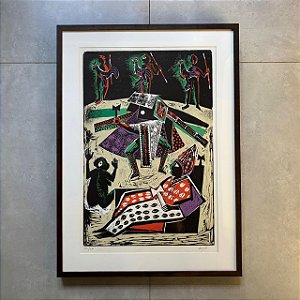 Carybé - xilogravura 70x50cm - Sete lendas da Bahia