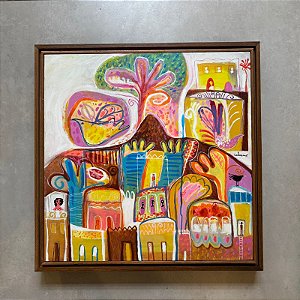 Jorge Galeano - acrílica sobre tela - 50x50cm - "Morro"