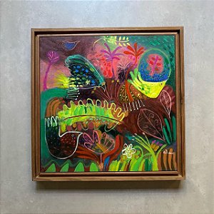 Jorge Galeano - acrílica sobre tela - 40x40cm - "Mata Atlântica"