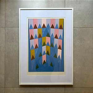 Alfredo Volpi - serigrafia 100x70cm - "Ogiva"