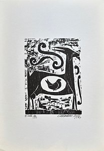 Calasans Neto - xilogravura 25x20cm - ilustrações para "Tieta do Agreste"