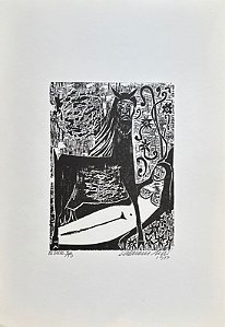 Calasans Neto - xilogravura 25x20cm - ilustrações para "Tieta do Agreste"