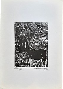 Calasans Neto - xilogravura 25x20cm - ilustrações para "Tieta do Agreste"