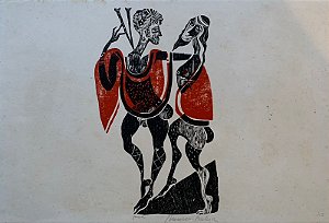 Hansen Bahia - xilogravura 35x45cm