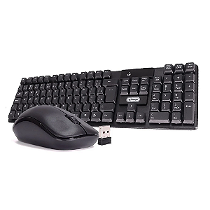 KIT Teclado + Mouse Sem Fio USB ABNT2 KP-2063 Knup